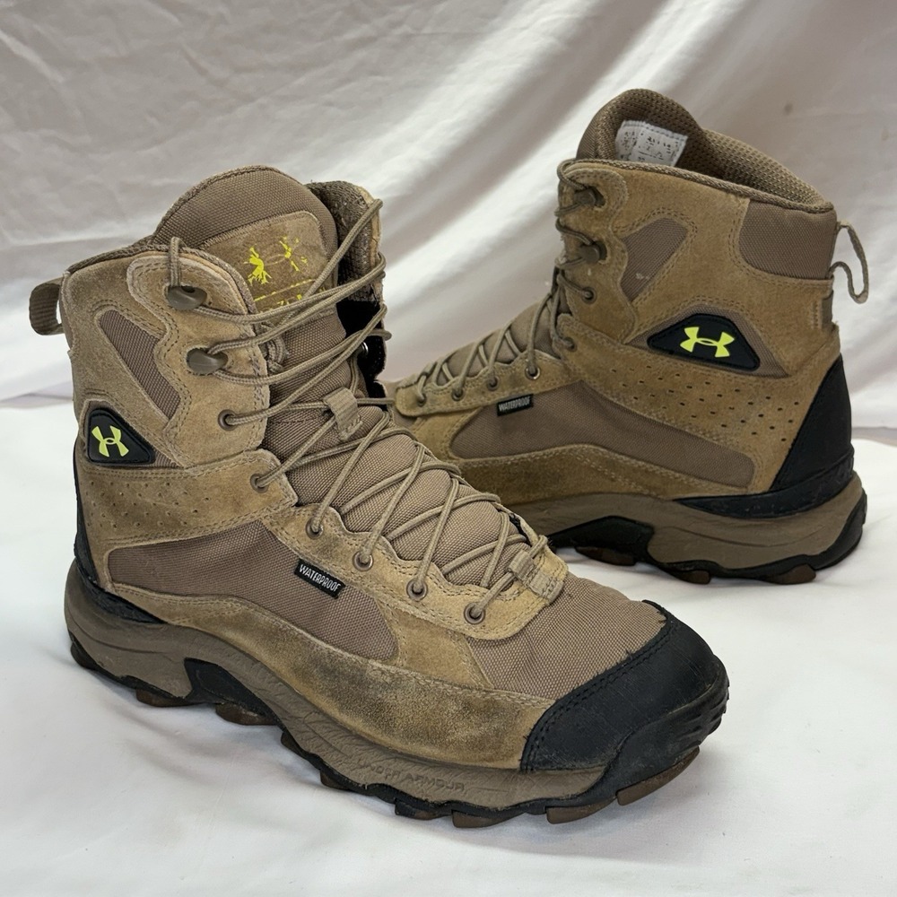 Under Armour Speed Freek Bozeman Hunting Boots Mens US 9.5 Waterproof Camo Shoes